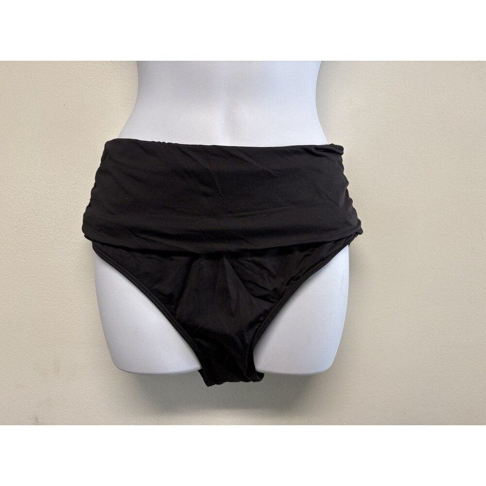 Tempt Me Side Shirred Tummy Control Bikini Swimsuit Bottom Women size Medium New